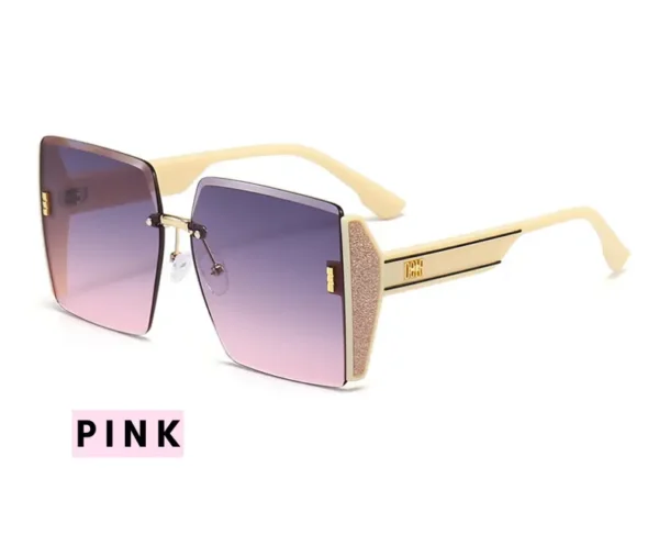 Oversized Korean Glasses set for women Pink