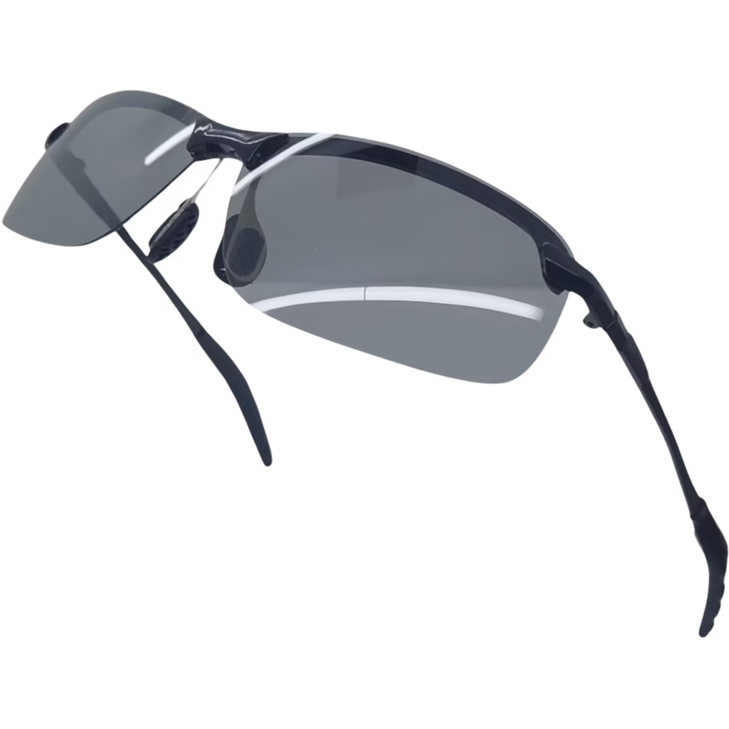 Kacamata Anti Silau Siang dan Malam Original 100% Polarized Photochromic Warna Hitam Untuk Pria - flying angle